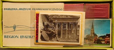 Nagyméretű gyufásdobozok és gyufacímkék, közte Budapest nevezetességei