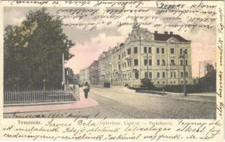 1905 Temesvár, Timisoara; Gyárváros, Liget út / Fabrica, street