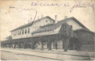 1912 Tövis, Teius; vasútállomás / railway station  (fl)