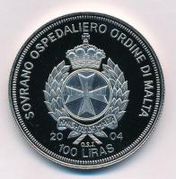 Máltai Lovagrend 2004. 100L Cu-Ni "Monaco az EU-ban" T:PP fo. Sovereign Order of Malta 200...