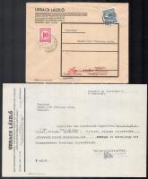 1932 Urbach László motorkerékpár-kereskedő 3 levele az egyik borítékjával Harley-Davidson motorkerék...