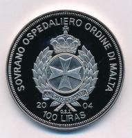 Máltai Lovagrend 2004. 100L Cu-Ni "Svédország az EU-ban" T:PP kis fo. Sovereign Order of M...
