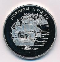 Máltai Lovagrend 2004. 100L Cu-Ni &quot;Portugália az EU-ban&quot; T:PP kis fo. Sovereign Order of Malta 2004. 100 Liras Cu-Ni &quot;Portugal in the EU&quot; C:PP small spot