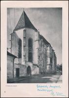 Nagy Zoltán: Adalékok a kolozsvári Farkas-utcai templom építőinek problémájához. A szerző által dedi...