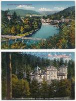 Kyselka, Giesshübl Sauerbrunn (bei Karlsbad / Karlovy Vary); postcard booklet with 10 cards