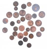 32db-os vegyes osztrák és magyar Cu krajcár tétel, közte 1816B-G 1kr Cu, 1851B 2kr Cu, 1886KB 1kr Cu...