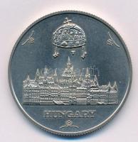 Nagy-Britannia 1989. "Barbican Centre - Magyarok: Britannia üdvözli Magyarországot" fém em...