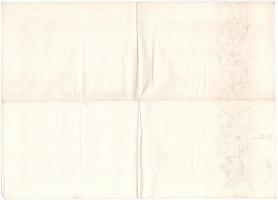 Budapest 1927. "Magyar Tisztviselők Takarékpénztára Részvénytársaság" részvénye 10P-ről, s...