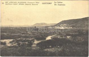 Uvinza, Gottorp, Neu Gottorp (German East Africa, Deutsch-Ost-Afrika); Le Saline / De Zoutmijn / salt mine