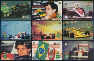 9 db klf. brazil Ayrton Senna telefonkártya
