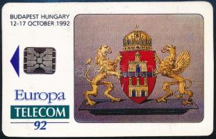 Europa Telecom 92 papír telefonkártya alakú reklám