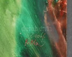 Ruttka Ferenc (1926-2019): Táj. Olaj, papír, jelezve jobbra lent. Üvegezett klipsz keretben, 12×8,5 ...