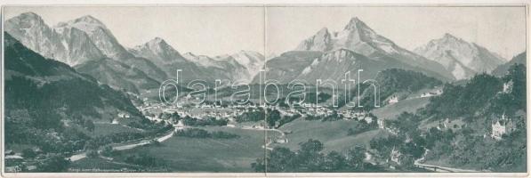 1899 Bad Reichenhall, folding panoramacard (EK)