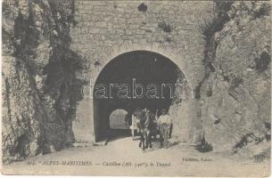 Castillon, le Tunnel / tunnel, horse-drawn carriage (EK)
