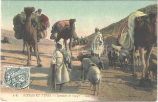1907 Scenes et Types. Nomades en voyage / Arab folklore, nomads (EK)