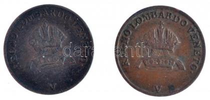 Olasz Államok / Lombardia-Velence 1822V 1c Br + 1839V 1c Br T:2,2-
Italian States / Lombardy-Veneti...