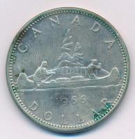 Kanada 1966. 1$ Ag "II. Erzsébet" T:2- patina
Canada 1966. 1 Dollar Ag "Elizabeth II...
