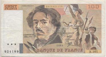 Franciaország 1985. 100Fr T:III France 1985. 100 Francs C:F Krause 154.b