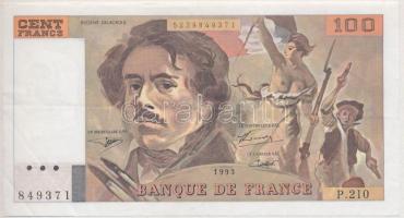 Franciaország 1993. 100Fr T:III  France 1993. 100 Francs C:F Krause 152.g