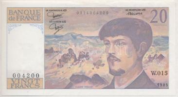 Franciaország 1985. 20Fr T:III szép papír France 1985. 20 Francs C:F fine paper