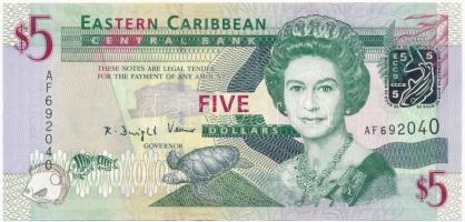 Kelet-Karibi Államok 2003. (DN) 5$ T:I  East Caribbean States 2003. (ND) 5 Dollars C:UNC  Krause 42.a