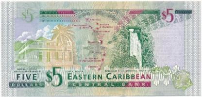 Kelet-Karibi Államok 2003. (DN) 5$ T:I 
East Caribbean States 2003. (ND) 5 Dollars C:UNC 
Krause 4...