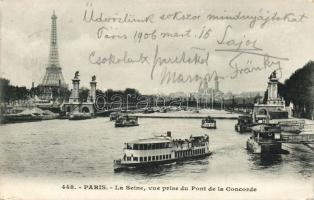 Concorde bridge, Eiffel Tower