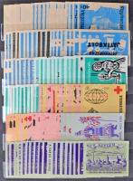 521 db főleg magyar gyufacimke a 60-as évekből, közepes berakóban