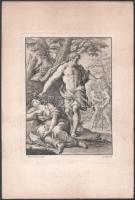 össz. 3 db régi vallásos rézmetszet, ebből 2db Carlo Bartolomeo Gregori (1702-1759) metszése, egyik ...
