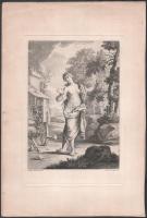 össz. 3 db régi vallásos rézmetszet, ebből 2db Carlo Bartolomeo Gregori (1702-1759) metszése, egyik ...