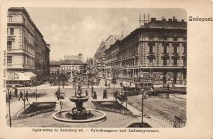 Budapest Gyár utca, Andrássy út
