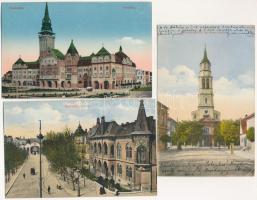 6 db RÉGI képeslap: Szabadka, Rimaszombat, Budapest, Chelm, Nowy Sacz / 6 pre-1945 postcards: Subotica, Budapest, Rimavska Sobota, Chelm, Nowy Sacz