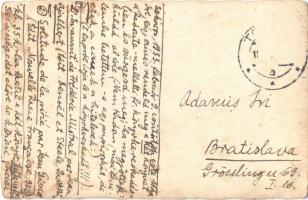 1928 Király-hegy, Királyhely, Králova hola (Alacsony-Tátra, Nízke Tatry); kiránduló a csúcson, "...