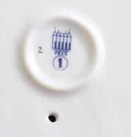 Zsolnay furulyázó juhász, kézzel festett, jelzett, hibátlan, m: 26 cm