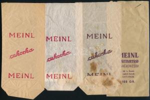 Régi papírzacskók (Meinl cukorka), 4 db