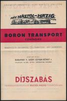 Boron Trasport Compagnie Bp. V. díjszabás