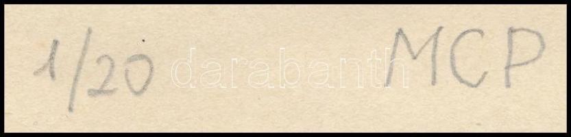 Molnár C. Pál (1894-1981): Szűz Mária. Fametszet, papír, utólagos jelzéssel, 16,5×11 cm