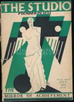 1929 The Studio c. művészeti lap sérült címlappal és gerinccel