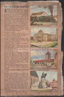 cca 1930 Utazás Erdélyben, a Szent István Cikóriagyár matricagyűjtő albuma. Teljes, 64 beragasztott ...