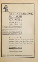 1933 Nyugat XXVI. évf. 1-24 sz. Teljes, 1933-as évfolyam, IV kötetben. Szerk.: Babits Mihály, és Gel...