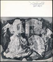1968 Xantus Gyula (1919-1993) festő aláírása kiállítási katalógusában