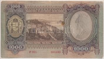 1943. 1000P "F 065 080490" T:III fo., kis szakadás Adamo P21