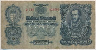 1930. 20P C 318 028599 T:III,III- ragasztónyom Adamo P11