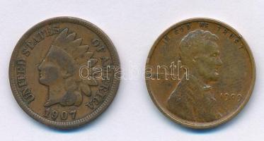 Amerikai Egyesült Államok 1907. 1c Br + 1909. 1c Br T:2,2-
USA 1907. 1 Cent Br + 1909. 1 Cent Br C:...