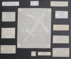 Signotechnika címketervek, albumba ragasztva