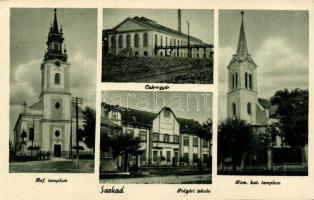 Sarkad templom, iskola, cukorgyár