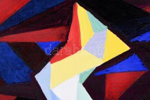 Lossonczy Tamás (1904-2009): Élénkség, 1982. Olaj, vászon. Jelzett, hátoldalán autográf felirattal é...