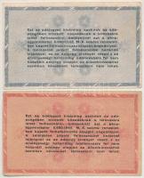 1946. 10.000AP + 50.000AP + 100.000AP + 500.000AP + 1.000.000AP fordított címerrrel T:III kis szakad...