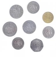 Mexikó 1977-1991. 1P - 500P (8xklf) T:2
Mexico 1977-1991. 1 Peso - 500 Pesos (8xdiff) C:XF