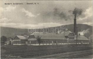 Randolph (New York), Bordens Condensery, Bordens Country Bottled Milk, Station No. 4., railroad crossing, industrial railway